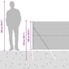 vidaXL Recinzione con pali. Argento 1 x 50 m Acciaio