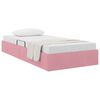 vidaXL Letto con Contenitore Rosa 90 x 190 cm Velluto