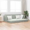vidaXL Divano-letto da pavimento Grigio chiaro 213 x 70 x 77 cm