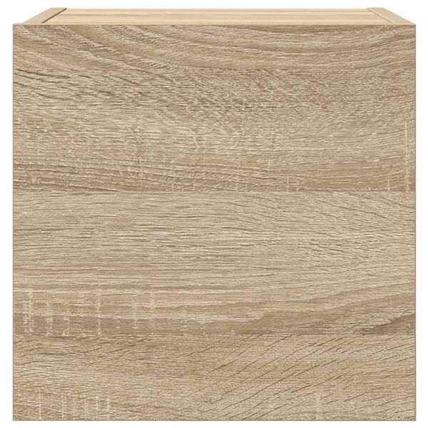 vidaXL Mobili Porta TV a Parete 4pz Rovere Sonoma 30,5x30x30 cm