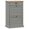 vidaXL Scarpiera VIGO 60x35x96 cm in Legno Massello di Pino