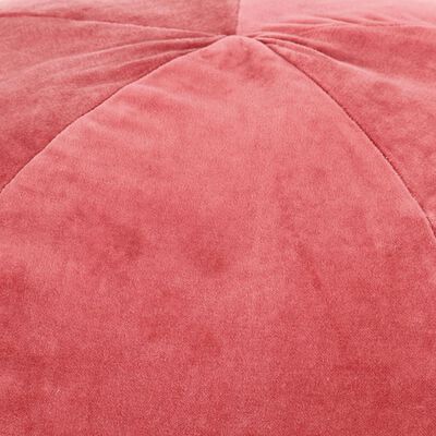 vidaXL Pouf in Velluto di Cotone 50x35 cm Rosa