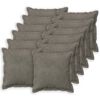 vidaXL Cuscino con cuscino HOUTEN 12 pz Grigio Chiaro Velluto