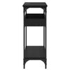 vidaXL Tavolo consolle Rovere nero 100 x 29 x 75 cm Legno multistrato