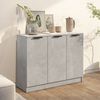 vidaXL Credenza Grigio Cemento 90,5x30x70 cm in Legno Multistrato