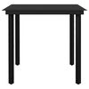 vidaXL Set da Pranzo da Giardino 3 pz Nero