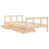 vidaXL Giroletto per Bambini con Cassetti 90x190cm Legno Massello Pino