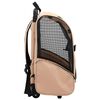 vidaXL Trolley Trasportino per Animali Pieghevole Multifunzione Beige