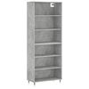 vidaXL Credenza Grigio Sonoma 69,5x32,5x180 cm Legno Multistrato