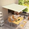 vidaXL Tenda a Cassonetto Manuale 350x250 cm Crema