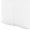 vidaXL Cuscino per Schiena Bianco 120 x 24 x 50 cm Tessuto