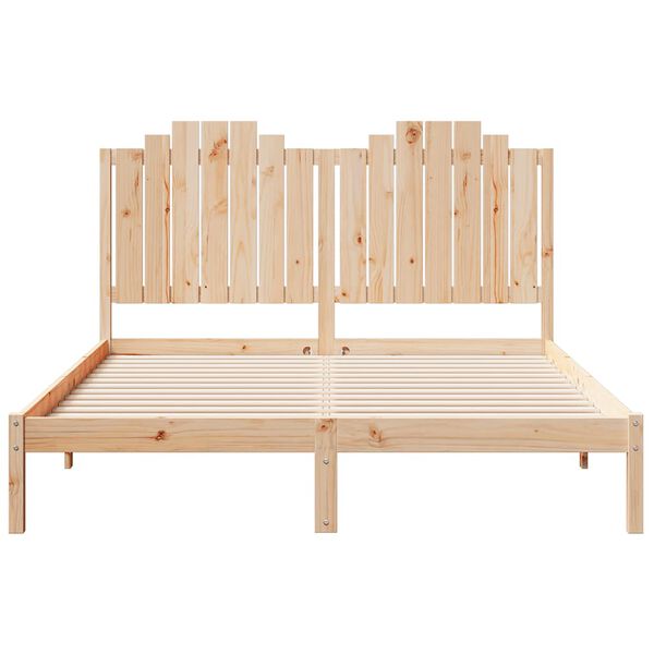 vidaXL Giroletto Extra Lungo senza Materasso 160x210 cm Legno Massello