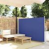 vidaXL Tenda Laterale Retrattile per Patio 140x500 cm Blu
