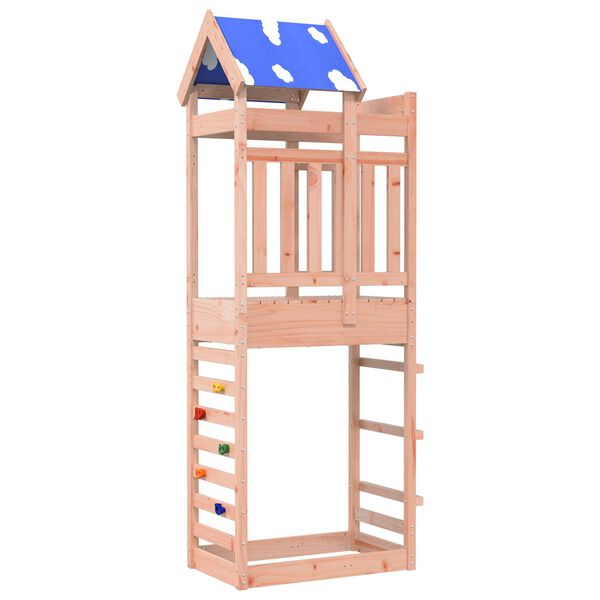 vidaXL Torre da Gioco Marrone 85 x 52,5 x 239 cm Legno Douglas Solido