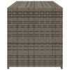 vidaXL Contenitore da Giardino Grigio 283L in Polyrattan
