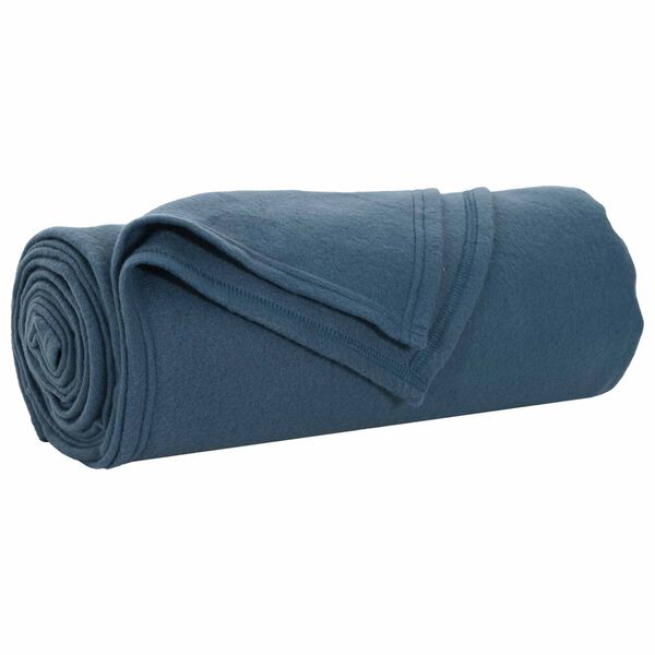 vidaXL Coperta Blu navy 200 x 150 cm Panno