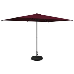 vidaXL Parasole da Giardino con Base 200 x 300 cm Poliestere