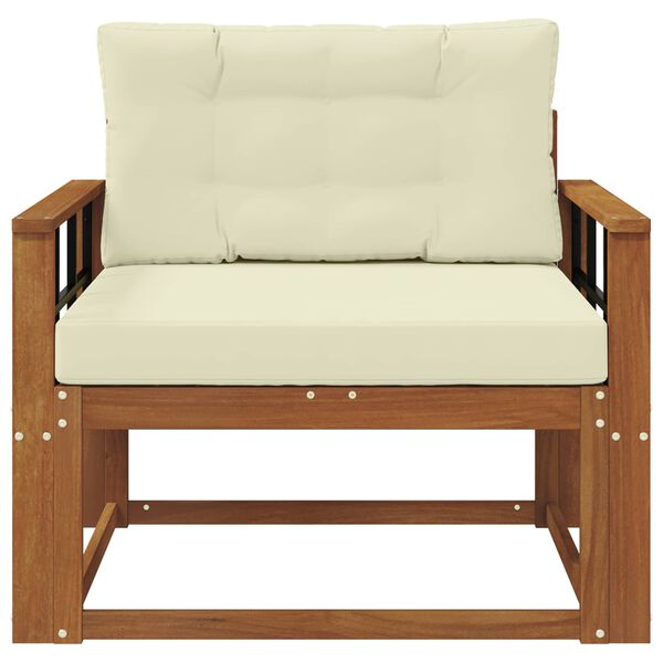 vidaXL Divano centrale per esterno Legno di Acacia Massello Naturale