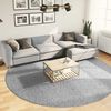 vidaXL Tappeto Shaggy PAMPLONA a Pelo Lungo Moderno Grigio &Oslash; 280 cm