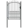 vidaXL Cancello della recinzione con punte EMMEN 170 x 100 cm