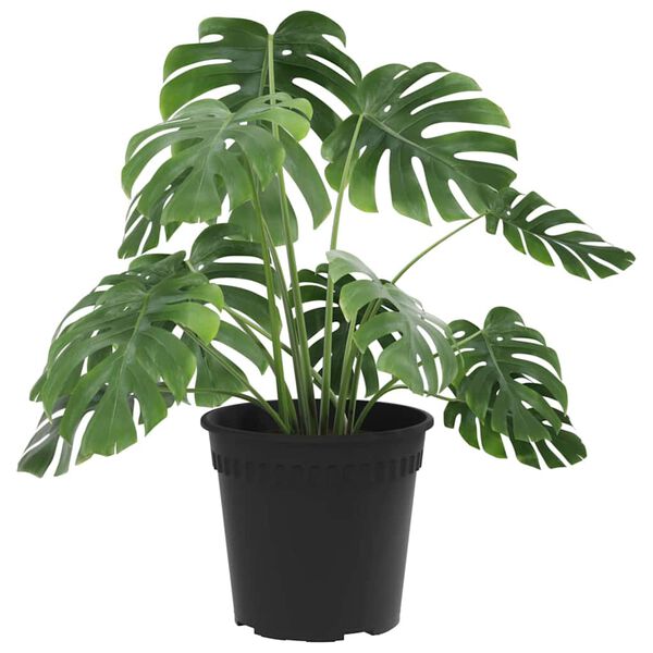 vidaXL Vaso Rotondo per Fiori 24 pcs Nero &Oslash; 17 x 14 cm Plastica