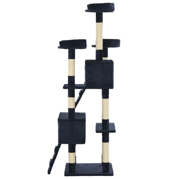 vidaXL Albero per Gatti con Tiragraffi in Sisal 170 cm Blu