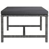 vidaXL Set Divani da Giardino 5 pz con Cuscini in Polyrattan Grigio