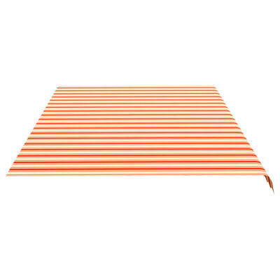 vidaXL Tessuto di Ricambio per Tenda da Sole Giallo e Arancio 6x3,5 m