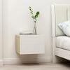 vidaXL Comodini 2pz Bianco Rovere Sonoma 40x30x30cm Legno Multistrato