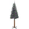 vidaXL Albero di Natale snodato con 300 LED Verde e Bianco 210 cm