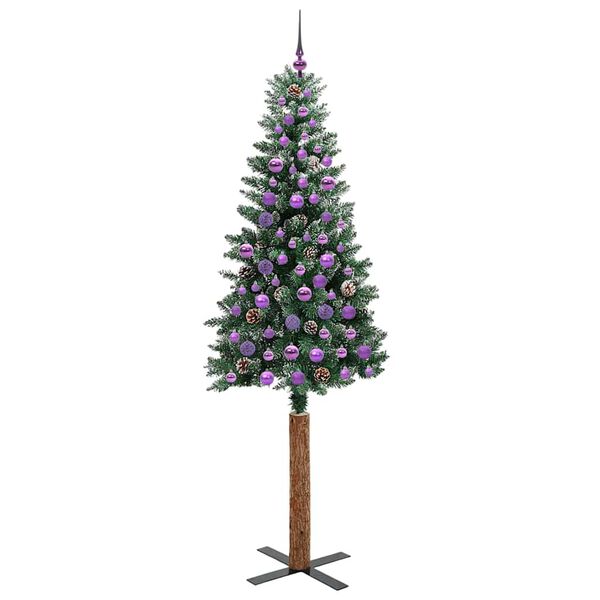 vidaXL Albero di Natale snodato con 300 LED Verde e Bianco 210 cm