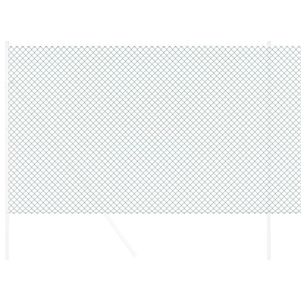 vidaXL Recinzione a rete metallica Verde 10 x 1,6 m Acciaio