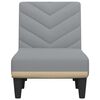 vidaXL Chaise Longue in Tessuto Grigio Chiaro