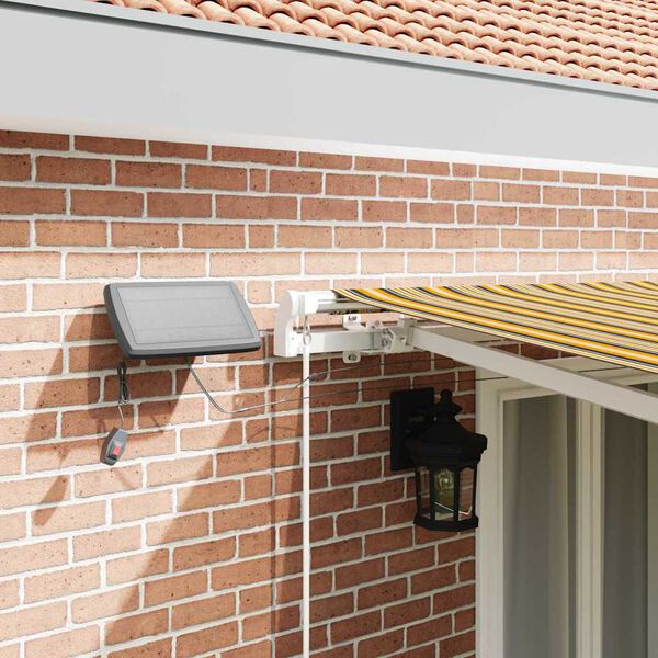 vidaXL Tenda Retrattile Multicolore 500 × 300 cm Tessuto e acciaio