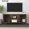vidaXL Mobile TV Rovere Fumo 102x35x45 cm in Legno Multistrato
