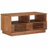vidaXL Tavolo da Caff&egrave; Fatto a Mano Marrone Teak 85 x 45,5 x 40 cm