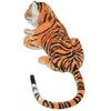 vidaXL Giocattolo in Peluche Tigre Marrone XXL