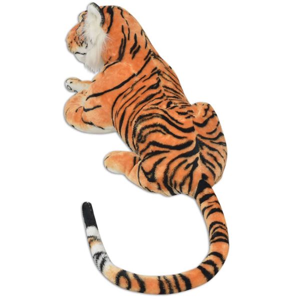 vidaXL Giocattolo in Peluche Tigre Marrone XXL