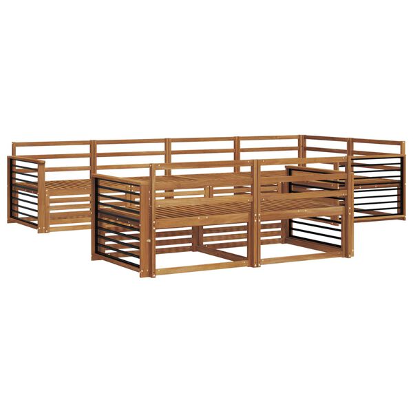 vidaXL Set di divani da esterno 7 pcs Naturale