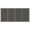 vidaXL Set da Pranzo per Giardino 7 pcs Grigio polyrattan