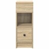 vidaXL Comodini 2 pz con Cassetto Rovere Sonoma 25x31x66 cm