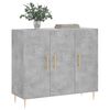 vidaXL Credenza Grigio Cemento 90x34x80 cm in Legno Multistrato