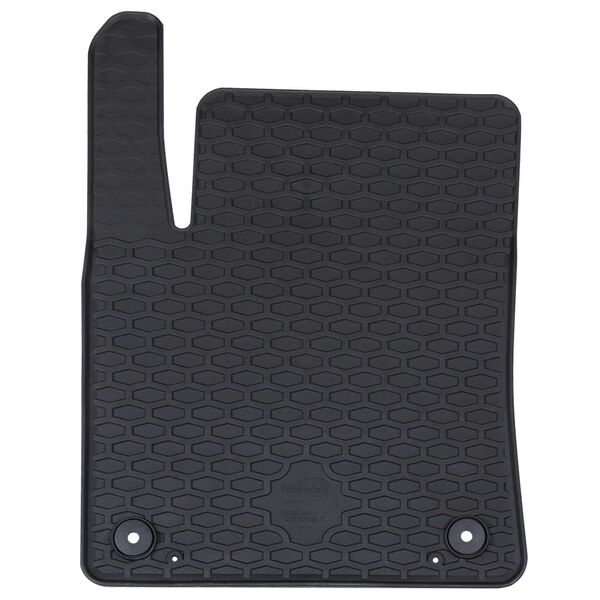 vidaXL Tappetino per Auto 4 pcs Nero Gomma