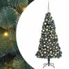 vidaXL Albero di Natale artificiale preilluminato con set di palline