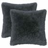 vidaXL Cuscino con cuscino HEERLEN 2 pz Antracite Fleece PV