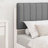 vidaXL Letto con Testiera Rivestita Grigio chiaro 80 x 200 cm