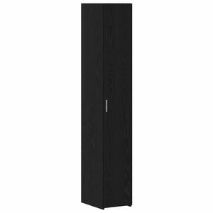 vidaXL Credenza 2 pcs Rovere Nero 30 x 42,5 x 185 cm