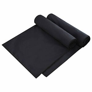 vidaXL Asciugamani per lettino 2 pcs Nero 210 x 75 cm