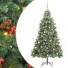 vidaXL Albero di Natale artificiale 300 LED Bianco caldo PVC e Metallo