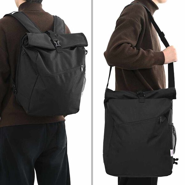 vidaXL Borsa per biciclette Nero 33 x 16 x 60 cm Poliestere